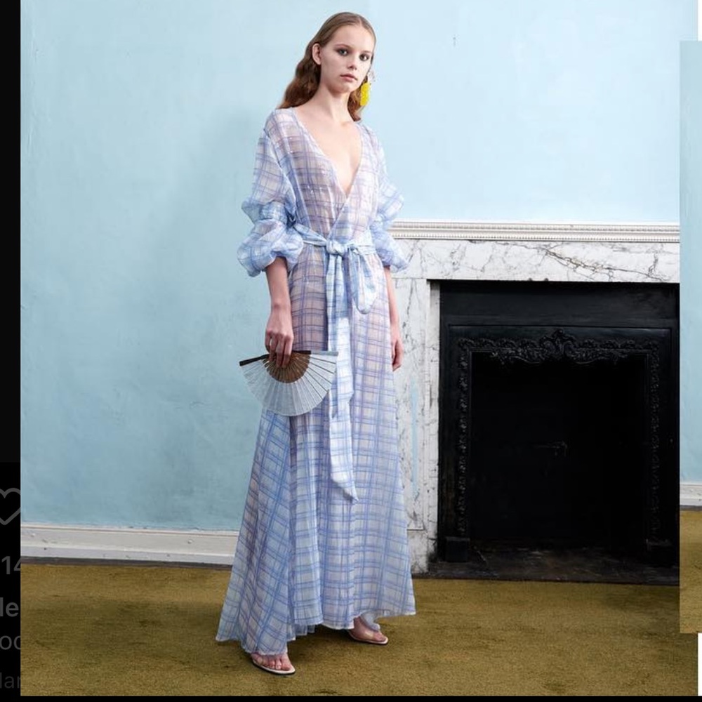 SLEEP OVER SLEEP Palm Dreams Maxi Wrap SequinDress